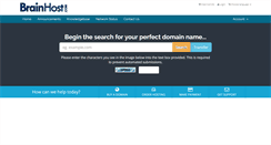 Desktop Screenshot of my.brainhost.com